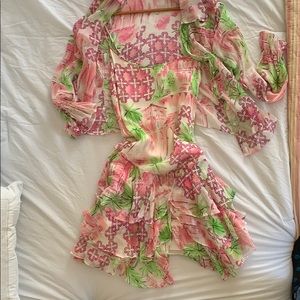 Lilly Pulitzer Dress and blouse set